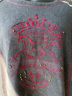 Double D Ranch 1X Saddle Up sweatshirt, black